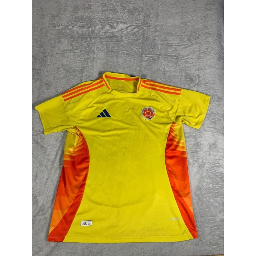 adidas Colombia National Team Soccer Jersey Mens XL Yellow 2024 Home Kit
